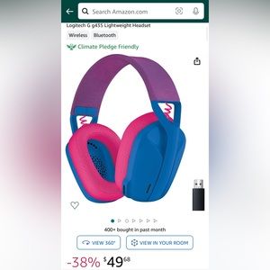 Logitech G435 wireless headphones perfect condition